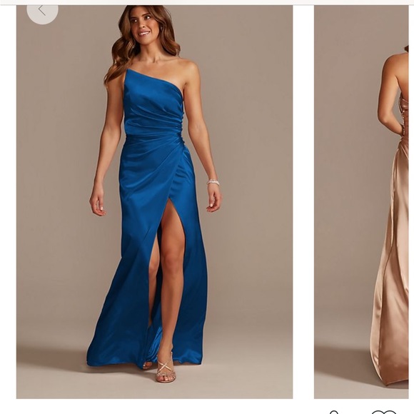 David’s bridal satin bridesmaid dress. - Picture 4 of 4